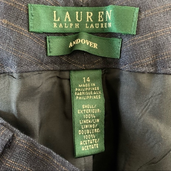 Lauren Ralph Lauren New With Tags The Andover Modern Wide Leg Pant 100% Linen - Picture 6 of 11